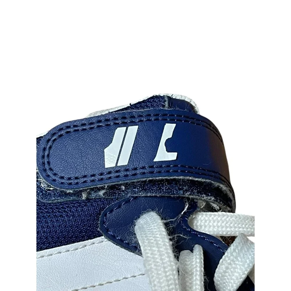 Nike Kids Dunk Mid Navy & White Sneakers Size‎ 5.5Y EU 38 Athletic Shoes